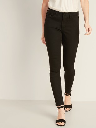 Old Navy Mid-Rise Pop Icon Skinny Black Jeans for Women
