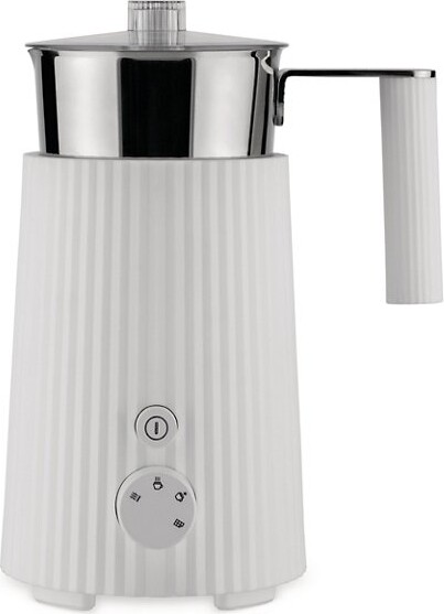Alessi Plisse Milk Frother in White