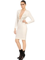 Thumbnail for your product : Francesco Scognamiglio Embellished Viscose Jersey & Tulle Dress