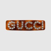 Thumbnail for your product : Gucci Crystal single hair clip