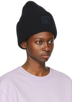 Thumbnail for your product : Acne Studios Black Wool Patch Beanie
