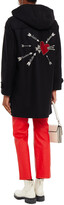 Thumbnail for your product : RED Valentino Embroidered Wool-blend Felt Coat