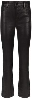 J Brand Selena Crop Boot Leather Trousers