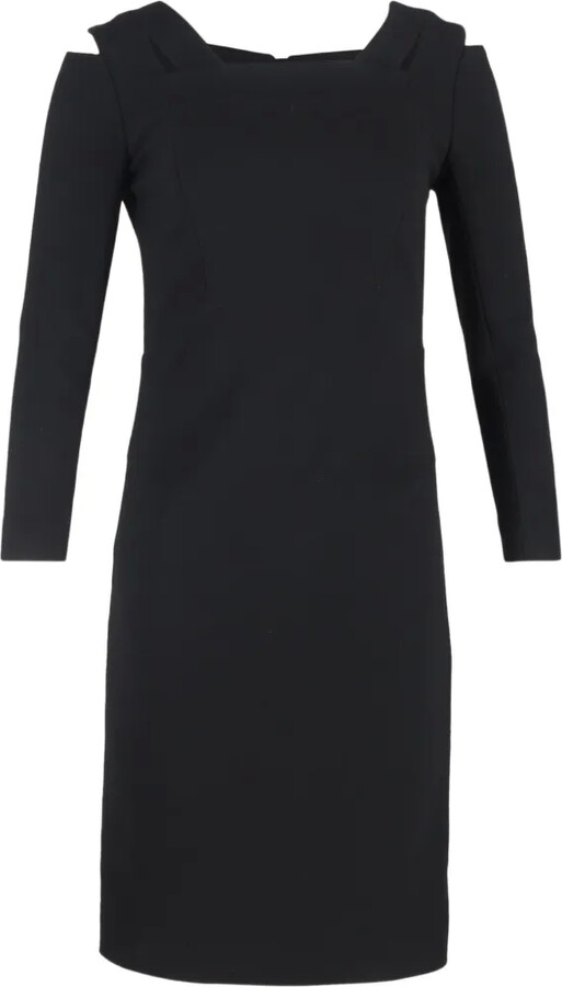 Roland Mouret Midi Square-Neck Dress
