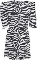 Thumbnail for your product : ATTICO Zebra Print Mini Dress