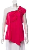 Thumbnail for your product : Just Cavalli One-Shoulder Ruffled Top w/ Tags
