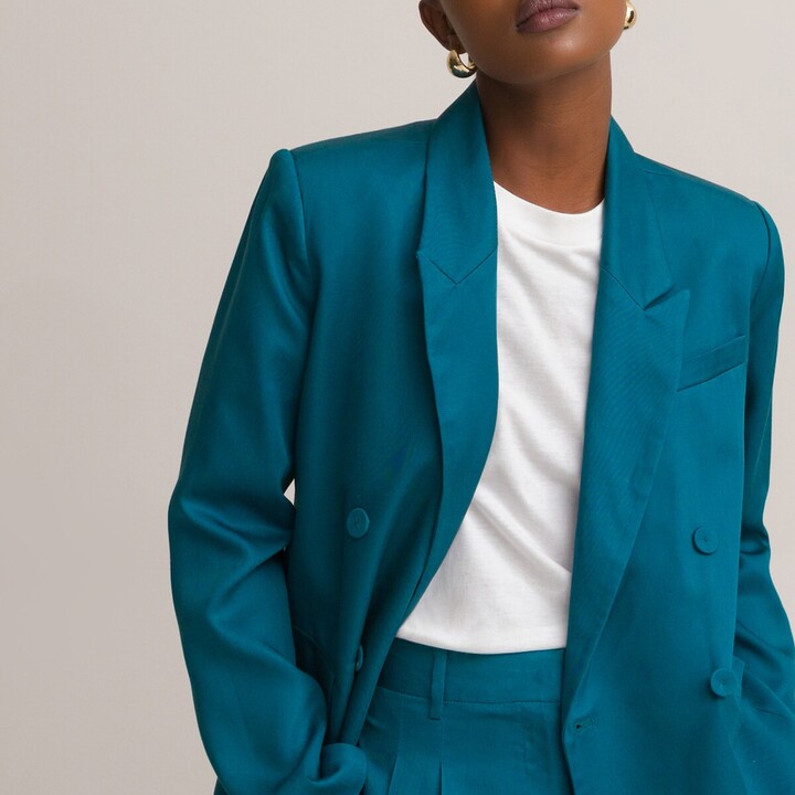 teal blue jacket womens