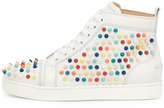 Thumbnail for your product : Christian Louboutin Louis Spikes Calfskin High-Top Sneaker
