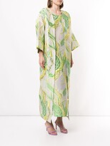 Thumbnail for your product : Bambah Isabella foliage print kaftan and dress
