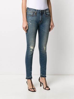 R 13 Mid Rise Cropped Jeans