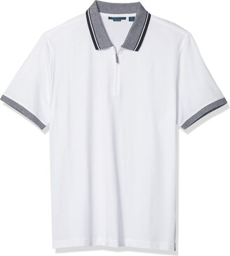 Perry Ellis Men's Slim Fit Foulard Print Short Sleeve Polo Shirt