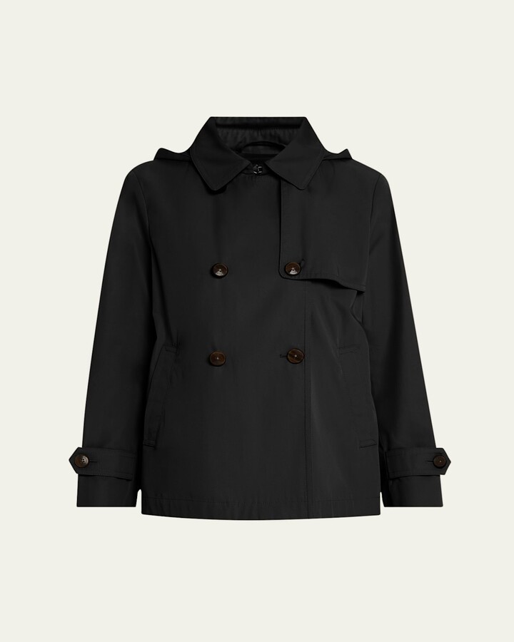 Herno Hooded Short Trench Coat