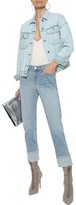 Thumbnail for your product : J Brand Sadey Slim Straight Cropped Mid-rise Straight-leg Jeans