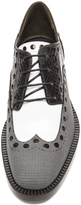 Thumbnail for your product : Alexander Wang Nathan Python Embossed & Textured Leather Oxfords