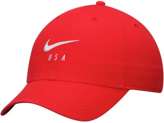 red nike dad hat