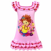 Thumbnail for your product : Thombase Cute Cartoon Butterfly Girls' Fancy Nightgown Nightdress (purple2 130(5-6years))