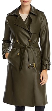 Apparis Lucia Faux Leather Trench Coat - ShopStyle