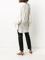 Thumbnail for your product : Ann Demeulemeester Pleated Panel Cotton Shirt