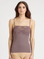 Thumbnail for your product : Hanro Luxury Moments - Wide Lace Spaghetti Camisole