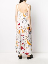 Thumbnail for your product : Esteban Cortazar Abstract Long Corset Dress