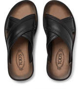 Thumbnail for your product : Tod's Leather Slides