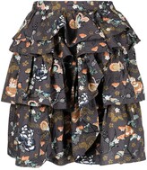 Thumbnail for your product : Ulla Johnson Alyssa floral-print ruffled skirt