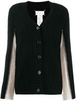 Thumbnail for your product : Maison Margiela contrast panelled sleeve cardigan