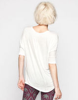 Thumbnail for your product : Full Tilt Essential Womens Elbow Sleeve V-Neck Tunic