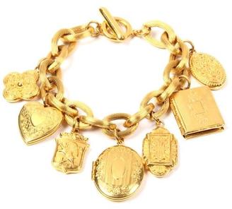 Ben-Amun Royal Charm Gold Locket Bracelet