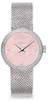 Christian Dior Women's La D De 25MM Pink Satine Watch