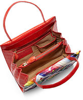 Thumbnail for your product : Nancy Gonzalez Wallace Rainbow Woven Crocodile Tote
