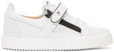 Thumbnail for your product : Giuseppe Zanotti White and Black Frankie 1/2 Sneakers