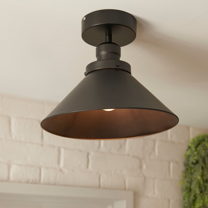 Dunelm Houston Outdoor Porch Ceiling Fitting Black ShopStyle