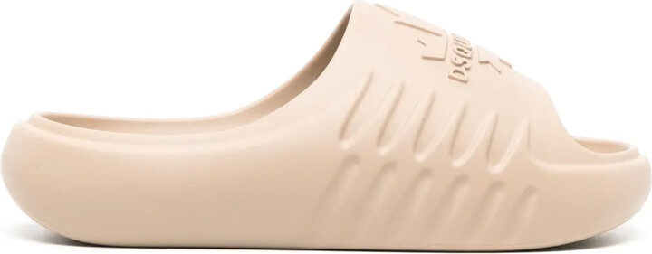 DSQUARED2 Logo-Embossed Flatform Slides