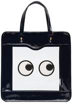Thumbnail for your product : Anya Hindmarch black Eyes Rainy Day Leather Tote