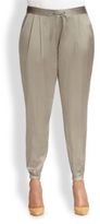 Thumbnail for your product : Eileen Fisher Eileen Fisher, Sizes 14-24 Drawstring Ankle Pants