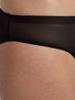 Thumbnail for your product : Hanro Temptation Brazilian Tulle Briefs - Womens - Black