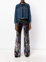 Thumbnail for your product : Roberto Cavalli paisley flared trousers