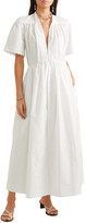 Thumbnail for your product : Stella McCartney Embroidered Cotton-poplin Midi Dress