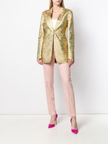 Thumbnail for your product : Victoria Beckham Metallic Fitted Blazer