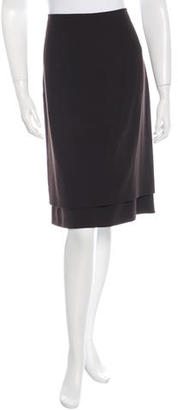 Valentino Wool Layered Skirt