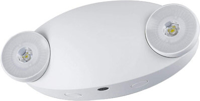 15-Watt Equivalent 120-Volt Integrated LED White Adjustable Dual Light Battery Backup Wall Emergency Light
