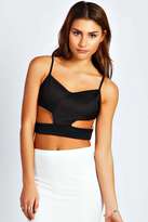 Thumbnail for your product : boohoo Elouise Strappy Cut Out Bralet