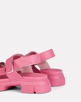 Thumbnail for your product : Ganni Rubber Velcro Sandals