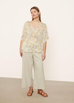 Thumbnail for your product : Vince Lotus Ruched Flutter Sleeve Blouse