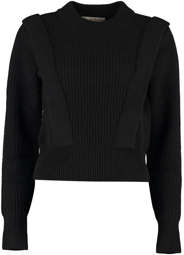 black sweater cropped