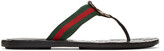 Thumbnail for your product : Gucci Black GG Thong Sandals