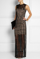 Thumbnail for your product : Jonathan Saunders Molly satin-embroidered tulle gown