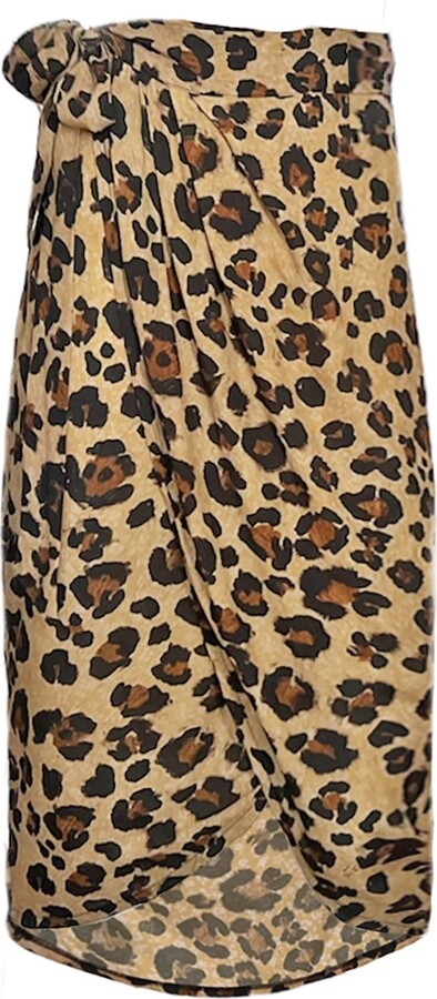 Leopard Print Wrap Skirt | ShopStyle