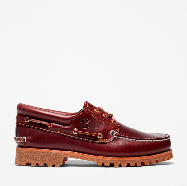 Timberland Men's Authentic 3-Eye Lug Handsewn Boat Shoe